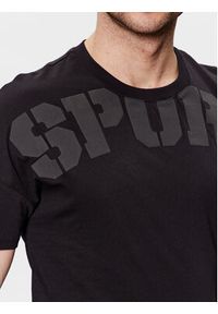 Plein Sport T-Shirt SACC MTK6031 SJY001N Czarny Regular Fit. Kolor: czarny. Materiał: bawełna. Styl: sportowy