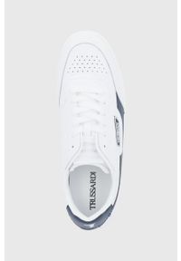 Trussardi Jeans - Trussardi buty kolor biały. Zapięcie: sznurówki. Kolor: biały. Materiał: guma #5