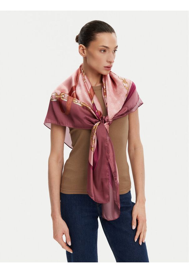 Guess Szalik 172127 Różowy. Kolor: różowy. Materiał: poliester, materiał