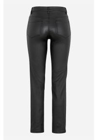 Vila - Spodnie woskowane Commit. Kolor: czarny. Styl: elegancki