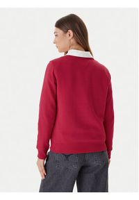 Tommy Jeans Bluza Flag DW0DW19959 Różowy Regular Fit. Kolor: różowy. Materiał: bawełna #4