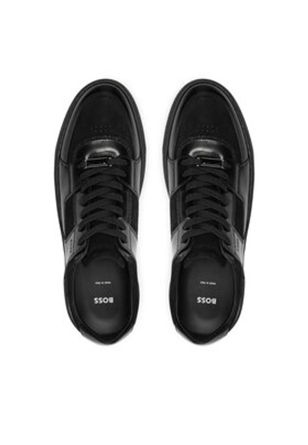 BOSS - Boss Sneakersy Gary 50527840 Czarny. Kolor: czarny. Materiał: skóra