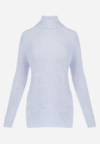 Born2be - Jasnoniebieski Wełniany Golf Mihn. Typ kołnierza: golf. Kolor: niebieski. Materiał: wełna. Długość rękawa: długi rękaw. Długość: długie. Sezon: zima, jesień #4