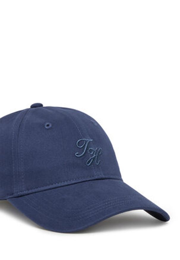 TOMMY HILFIGER - Tommy Hilfiger Czapka z daszkiem Embroidered Cap AW0AW17489 Granatowy. Kolor: niebieski. Materiał: bawełna, materiał