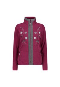 Bluza damska turystyczna CMP 32J2376. Okazja: na co dzień. Kolor: czerwony. Styl: casual, sportowy. Sport: turystyka piesza