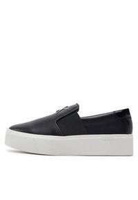 Calvin Klein Tenisówki Flatform Cup Slip On Re Lock Lth HW0HW02057 Czarny. Zapięcie: bez zapięcia. Kolor: czarny. Materiał: skóra #3