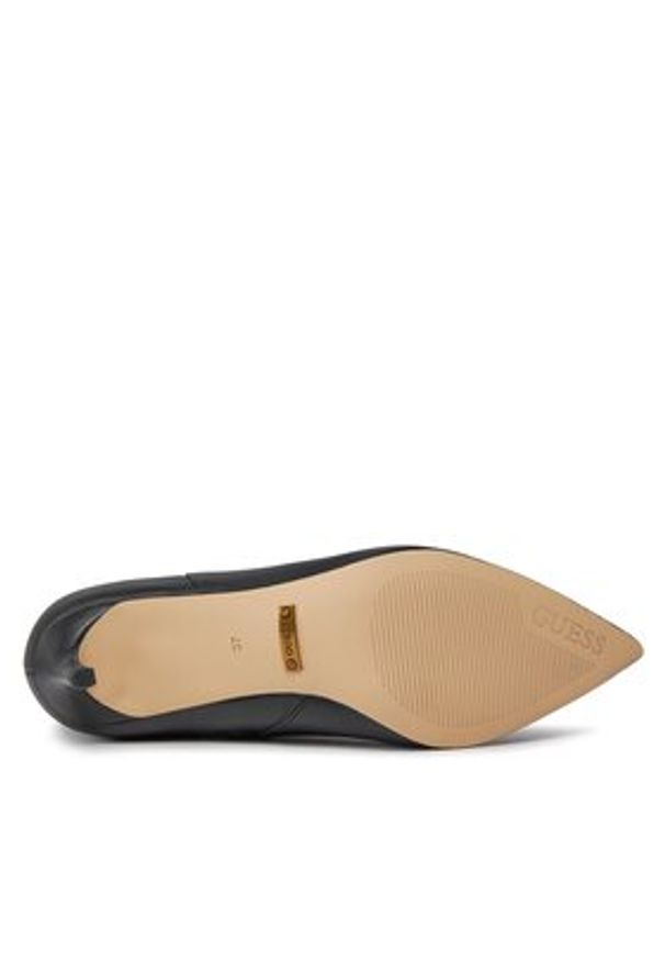 Guess Botki Brayan FL8BRN Czarny. Kolor: czarny. Materiał: skóra