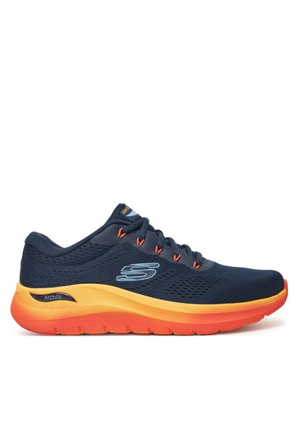 skechers - Skechers Sneakersy Arch Fit 2.0- 232700/NVMT Granatowy. Kolor: niebieski. Materiał: materiał