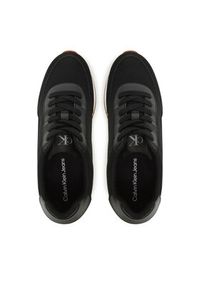 Calvin Klein Jeans Sneakersy Retro Runner Low Laceup Canvas YW0YW01888 Czarny. Kolor: czarny. Materiał: materiał #6