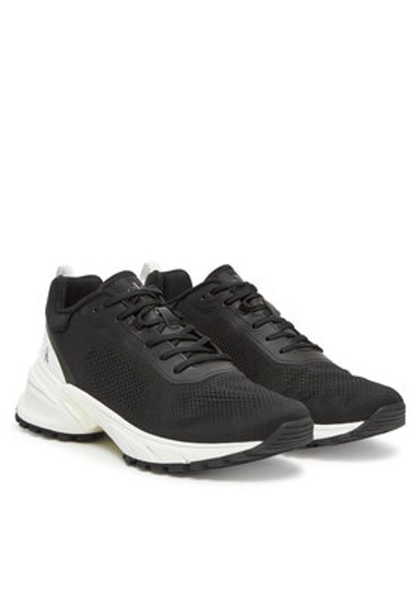 Calvin Klein Jeans Sneakersy Hike Runner Tech Knit YM0YM01284 Czarny. Kolor: czarny. Materiał: materiał
