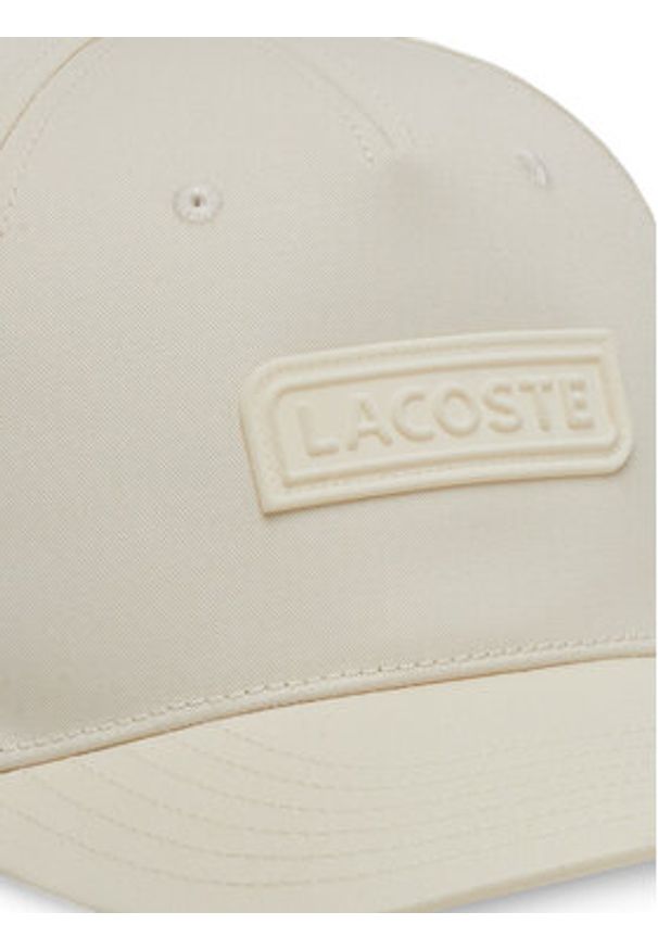 Lacoste Czapka z daszkiem RK0742 Beżowy. Kolor: beżowy. Materiał: poliester, materiał