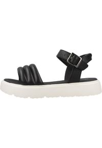 Geox - Sandały GEOX J SANDAL KODETTE GIR Czarny. Kolor: czarny. Materiał: skóra. Sport: turystyka piesza