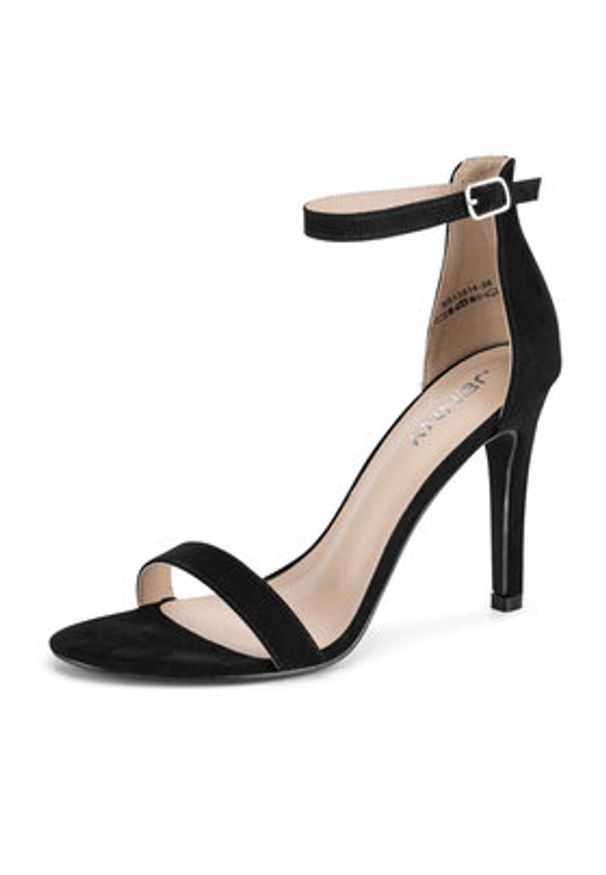 Jenny - JENNY Sandały SS13814 Czarny. Kolor: czarny. Materiał: materiał