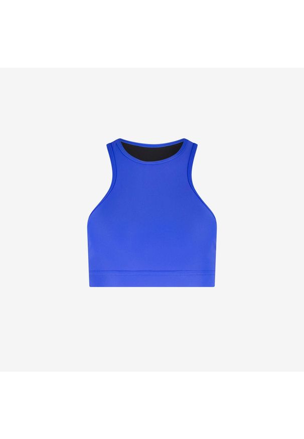WALLIEN - Damski bikini top racerfront wiązany do pływania & surfingu - Niebieski. Kolor: niebieski
