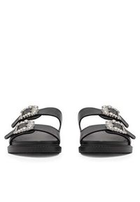 DeeZee Klapki ARABELLA KL-E566-40 Czarny. Kolor: czarny. Materiał: skóra #4