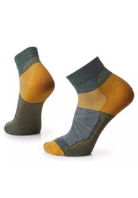 Skarpety Trekkingowe Męskie Smartwool Bike Zero Cushion Ankle Socks. Kolor: żółty. Materiał: wełna. Sport: turystyka piesza
