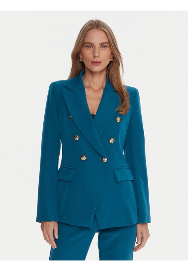 Maryley Marynarka 25IB139/43LK Niebieski Regular Fit. Kolor: niebieski. Materiał: syntetyk