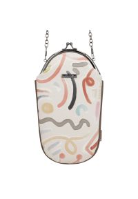 Etui na okulary damskie Anekke, z dekoracyjnym nadrukiem i metalowym logo zamykane na zatrzask z ozdobnym łańcuszkiem łączy praktyczność z oryginalny. Wzór: nadruk. Styl: casual, elegancki, klasyczny. Rodzaj torebki: na ramię #2