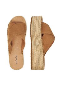 DeeZee Espadryle 42422 Brązowy. Kolor: brązowy. Materiał: materiał