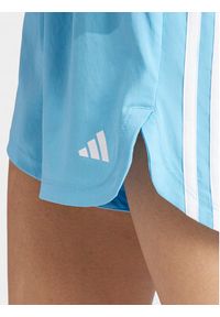 Adidas - adidas Szorty sportowe Pacer Training 3-Stripes IS1664 Błękitny Regular Fit. Kolor: niebieski. Materiał: syntetyk