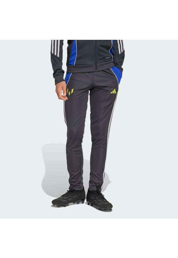 Adidas - Spodnie Messi Training Kids. Kolor: szary. Sport: piłka nożna