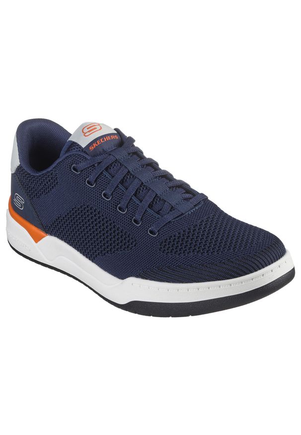 skechers - Buty sportowe męskie Skechers Corliss Dorset. Kolor: niebieski. Materiał: tkanina, guma, syntetyk, materiał