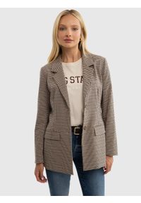 Big-Star - Marynarka damska w stylu vintage w kratę Melisana 000/ Melisanai 000. Kolor: wielokolorowy. Materiał: materiał. Wzór: kratka. Sezon: jesień. Styl: vintage #6