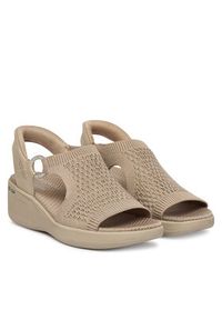 skechers - Skechers Sandały Martha Stewart: Pier-Lite - Park Path 188001/TPE Beżowy. Kolor: beżowy. Materiał: materiał #5