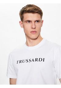 Trussardi Jeans - Trussardi T-Shirt 52T00724 Biały Regular Fit. Kolor: biały. Materiał: bawełna #2
