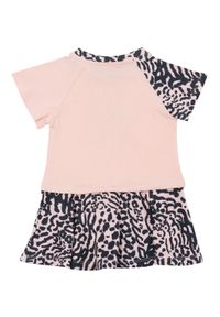 Kenzo kids - KENZO KIDS - Bawełniana sukienka ze zwierzęcym motywem 0-4 lata. Kolor: różowy, wielokolorowy, fioletowy. Materiał: bawełna. Wzór: motyw zwierzęcy. Sezon: lato #2