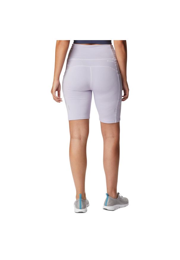 columbia - Spodenki sportowe damskie Columbia Windgates Half Tight. Kolor: wielokolorowy, fioletowy. Materiał: poliester, elastan