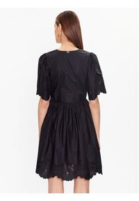 TwinSet - TWINSET Sukienka letnia 231TT2301 Czarny Regular Fit. Kolor: czarny. Materiał: bawełna. Sezon: lato #3