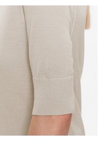 Calvin Klein Bluzka K20K205735 Szary Slim Fit. Kolor: szary. Materiał: wełna #3