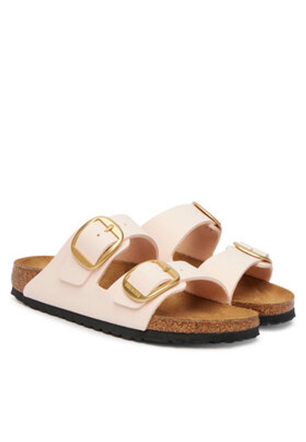 Birkenstock Klapki Arizona Big Buckle 1031566 Różowy. Kolor: różowy. Materiał: skóra