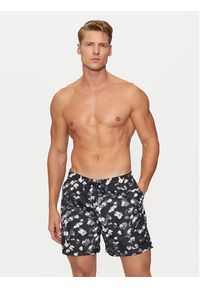 Calvin Klein Swimwear Szorty kąpielowe KM0KM01162 Czarny Regular Fit. Kolor: czarny. Materiał: syntetyk #4