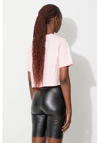 Ellesse t-shirt bawełniany kolor różowy SGB06838-Black. Kolor: różowy. Materiał: bawełna. Wzór: aplikacja #6