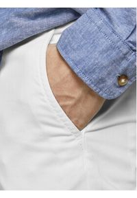 Jack & Jones - Jack&Jones Chinosy Marco 12150148 Biały Slim Fit. Kolor: biały. Materiał: bawełna #3