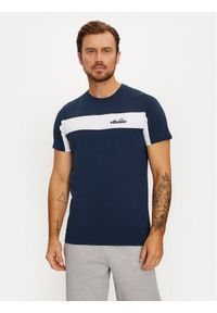 Ellesse T-Shirt SHX20952 Granatowy Regular Fit. Kolor: niebieski. Materiał: bawełna