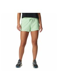 columbia - Krótkie Spodenki Turystyczne Damskie Columbia Trek French Terry Short. Kolor: zielony. Długość: krótkie. Sport: turystyka piesza