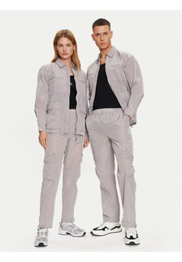 Rains Koszula Kano Overshirt 19220 Szary Regular Fit. Kolor: szary. Materiał: syntetyk