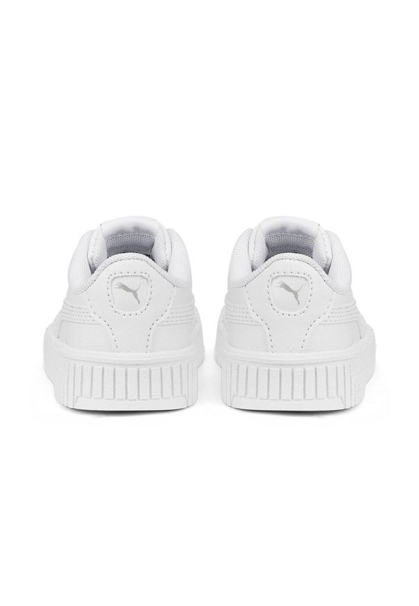 Puma - Niemowlęce sneakersy Carina 2.0 AC PUMA White Silver Gray. Kolor: szary, biały, wielokolorowy. Sport: turystyka piesza