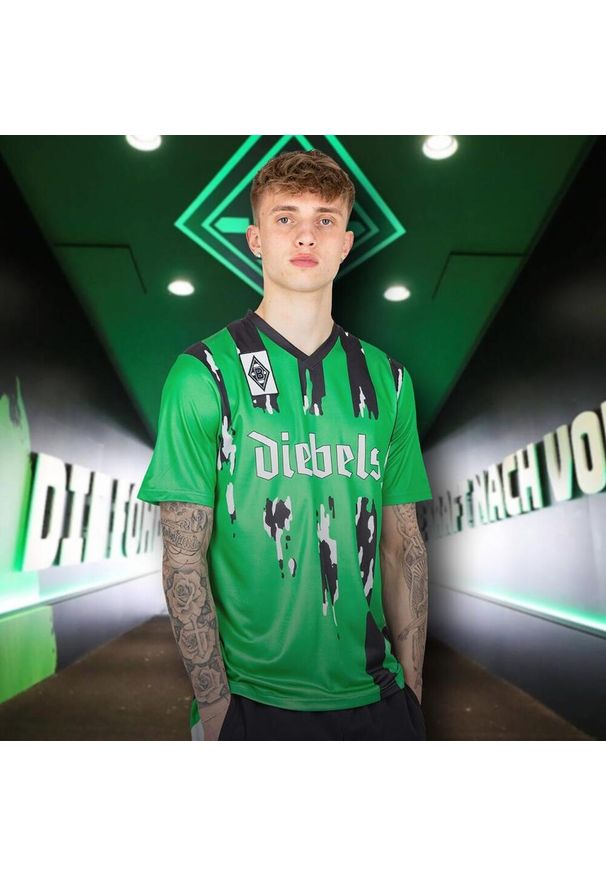 COPA FOOTBALL - Koszulka Polo dla dorosłych Borussia Mönchengladbach 1994 - 95. Typ kołnierza: polo. Kolor: zielony. Sport: piłka nożna