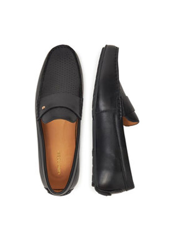 Gino Rossi Mokasyny LUIGI-02 125AM Czarny. Kolor: czarny. Materiał: skóra