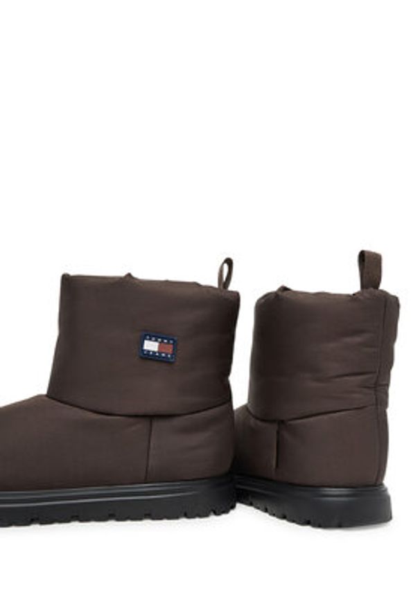 Tommy Jeans Śniegowce Tjw Snow Boot EN0EN02823 Brązowy. Kolor: brązowy. Materiał: materiał