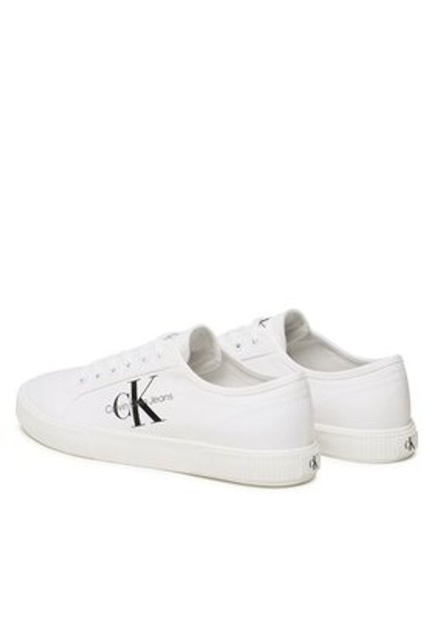 Calvin Klein Jeans Tenisówki Essential Vulcanized 1 YM0YM00306 Biały. Kolor: biały. Materiał: materiał