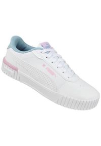 Buty do chodzenia damskie Puma Carina 2.0 Tropical Jr. Kolor: biały. Materiał: syntetyk, materiał. Szerokość cholewki: normalna. Sport: turystyka piesza