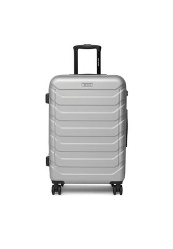 Gino Rossi - GINO ROSSI Walizka średnia CEO-GIN-M-003-05-SILVER Srebrny. Kolor: srebrny