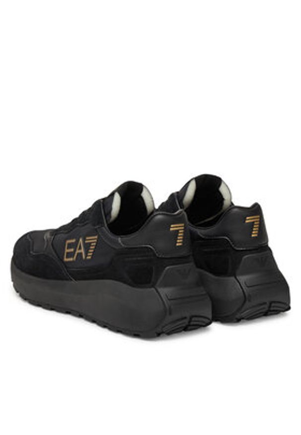 EA7 Emporio Armani Sneakersy X8X186 XK401 U106 Czarny. Kolor: czarny. Materiał: materiał