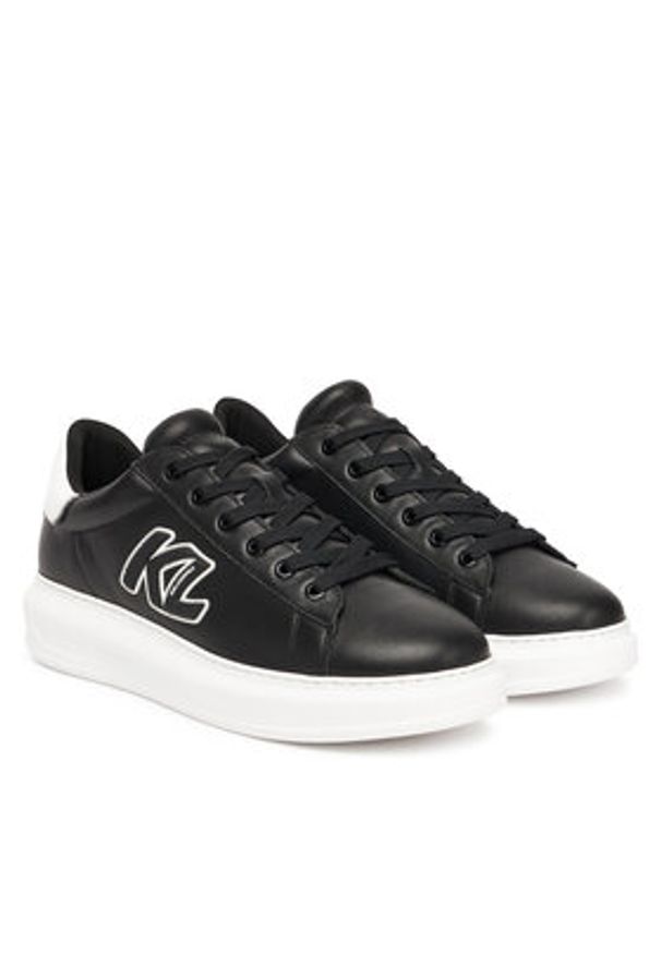 Karl Lagerfeld - KARL LAGERFELD Sneakersy KL52535A Czarny. Kolor: czarny. Materiał: skóra