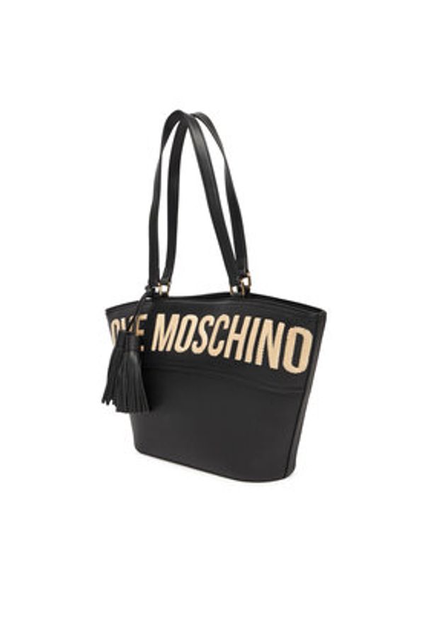 Love Moschino - LOVE MOSCHINO Torebka JC4285PP0MKJ0000 Czarny. Kolor: czarny. Materiał: skórzane